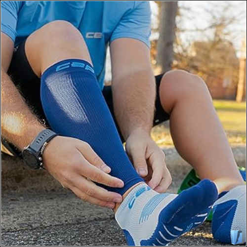 CEP Core Run Sleeves in blau